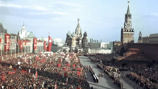 Una manifestación en la Plaza Roja (archivo) - Sputnik Mundo