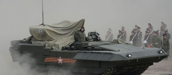 The Armata IFV during training to Parade of the Victory - Sputnik Mundo