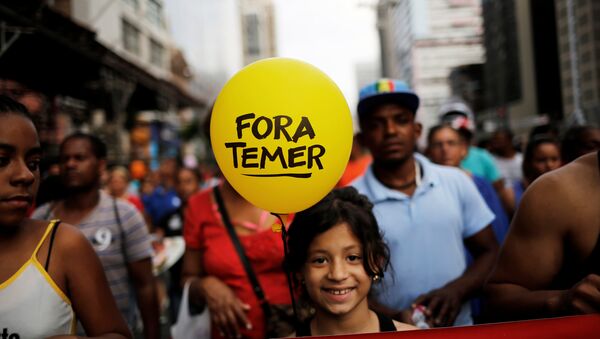 Protestas contra el Gobierno de Temer - Sputnik Mundo