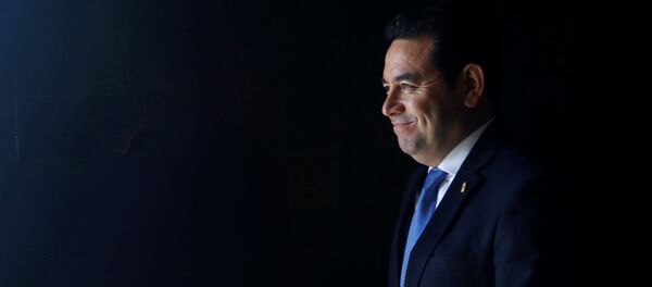 El presidente de Guatemala Jimmy Morales El presidente de Guatemala Jimmy Morales - Sputnik Mundo
