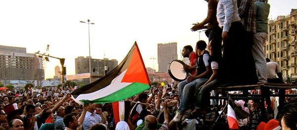 Los palestinos protestan (archivo) Los palestinos protestan (archivo) - Sputnik Mundo