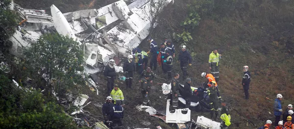 Los restos del avión del equipo Chapecoense Los restos del avión del equipo Chapecoense - Sputnik Mundo