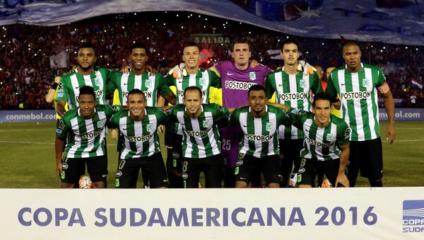 El equipo del club Atlético Nacional El equipo del club Atlético Nacional - Sputnik Mundo