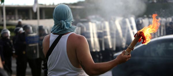 Manifestación en Brasilia - Sputnik Mundo