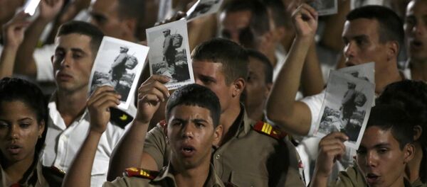Acto público en La Habana en homenaje póstumo a Fidel Castro - Sputnik Mundo