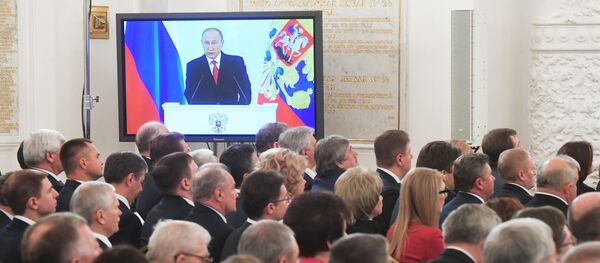 El mensaje anual de Vladímir Putin a la Asamblea Federal (2016) - Sputnik Mundo