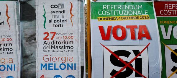 El referendo sobre la reforma constitucional en Italia El referendo sobre la reforma constitucional en Italia - Sputnik Mundo