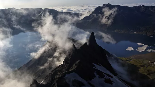 Volcán Paektu en Corea del Norte - Sputnik Mundo