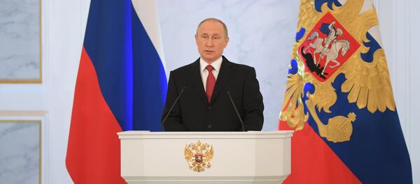 El discurso anual del presidente Vladímir Putin ante la Asamblea Federal - Sputnik Mundo