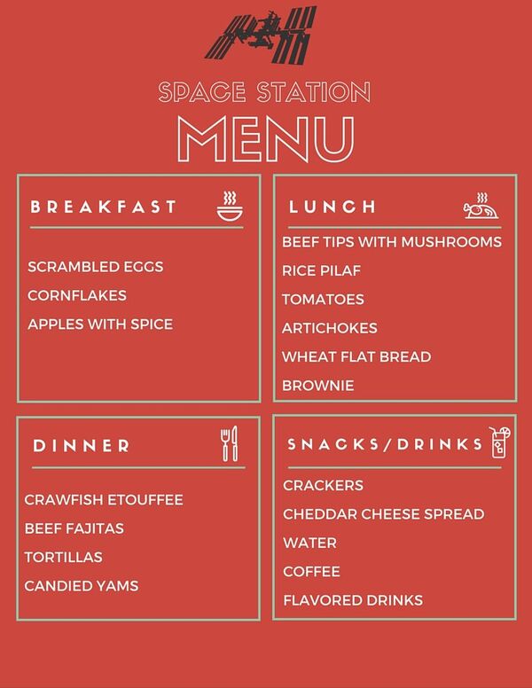 El menu de la Estación Espacial Internacional El menu de la Estación Espacial Internacional - Sputnik Mundo