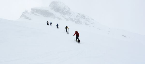 Esquiadores en las montañas - Sputnik Mundo