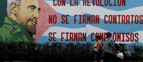 Una imagen de Fidel Castro, líder de la Revolución cubana (archivo) - Sputnik Mundo