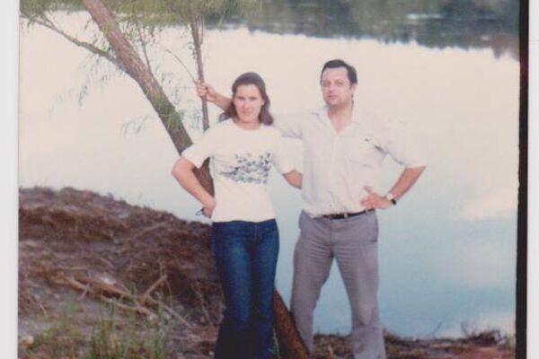 Vladimir Roslik y su esposa María Cristina Zavalkin - Sputnik Mundo