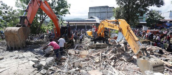 Consecuencias del terremoto en Indonesia Consecuencias del terremoto en Indonesia - Sputnik Mundo