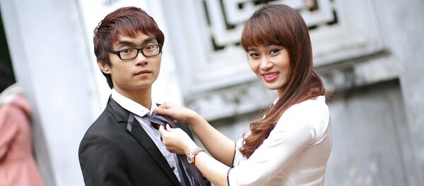 Una pareja japonesa - Sputnik Mundo