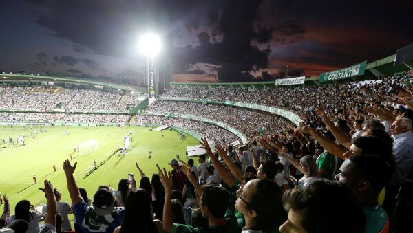 Las hinchas homenajean a los jugadores de Chapecoense, muertos en el siniesto - Sputnik Mundo