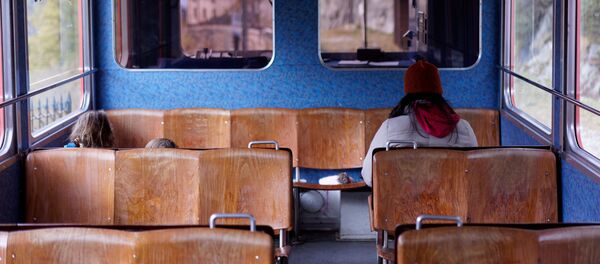 Mujer usando el transporte público (imagen referencial) - Sputnik Mundo