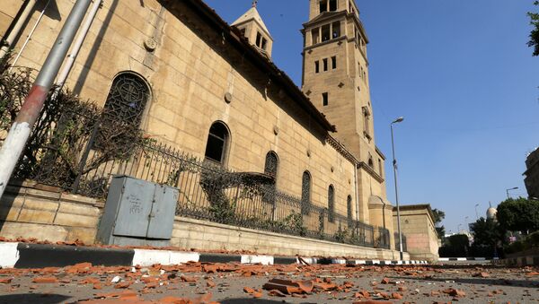 Lugar del atentado en El Cairo - Sputnik Mundo