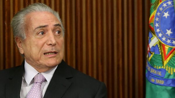 Michel Temer, presidente de Brasil (archivo) - Sputnik Mundo