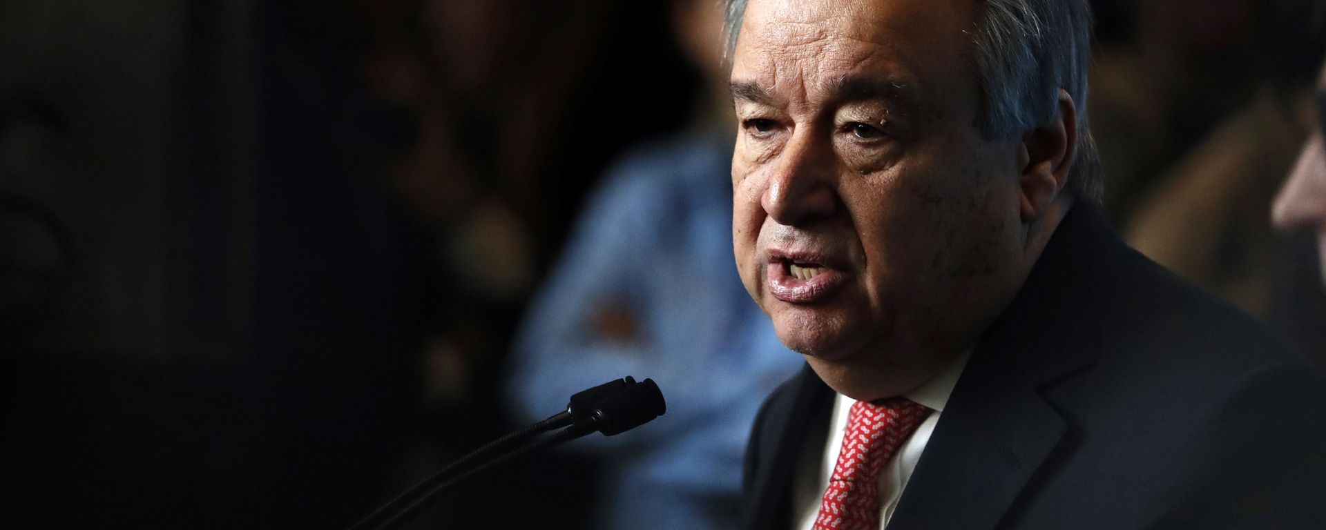 UN Secretary-General-designate Mr. Antonio Guterres of Portugal speaks to members of the media after being sworn in at UN headquarters in New York UN Secretary-General-designate Mr. Antonio Guterres of Portugal speaks to members of the media after being sworn in at UN headquarters in New York - Sputnik Mundo, 1920, 10.03.2021