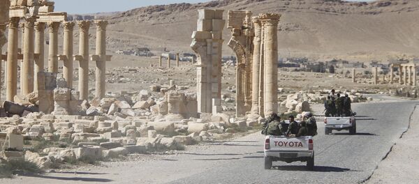 Soldados del Ejército sirio en Palmira (archivo) - Sputnik Mundo