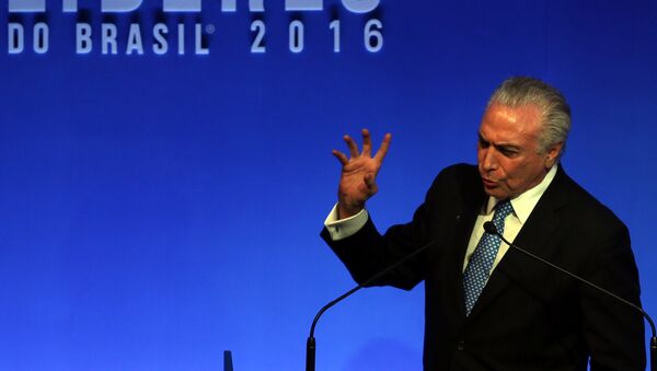 Michel Temer, presidente de Brasil - Sputnik Mundo