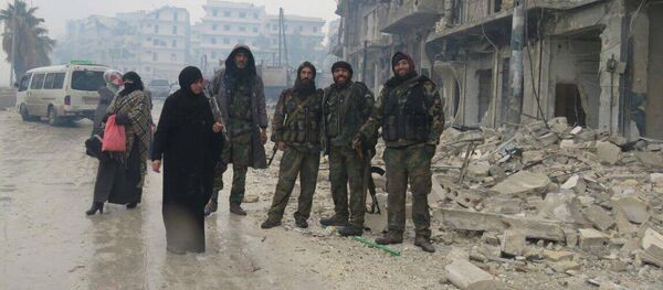 Militares del Ejército en Alepo Militares del Ejército en Alepo - Sputnik Mundo