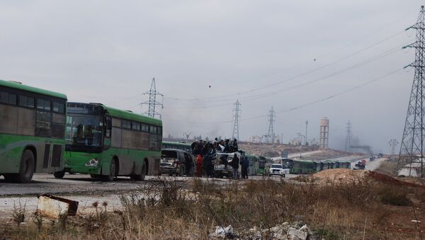 Evacuación de los combatientes de Alepo - Sputnik Mundo
