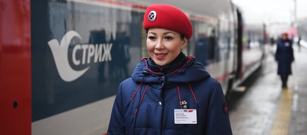 El primer tren Strizh que unirá Moscú y Berlín El primer tren Strizh que unirá Moscú y Berlín - Sputnik Mundo