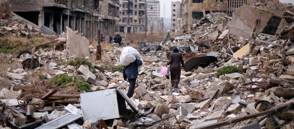 Ruinas en la ciudad siria de Alepo - Sputnik Mundo