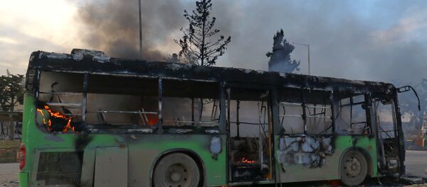 El autobús atacado - Sputnik Mundo