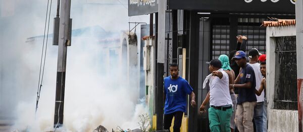 Choques en la ciudad venezolana de Bolívar - Sputnik Mundo