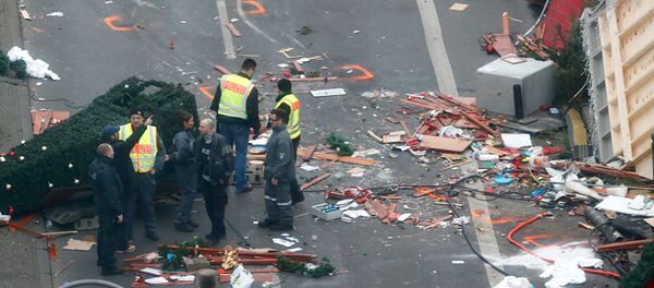 Lugar del atentado en Berlín, Alemania - Sputnik Mundo