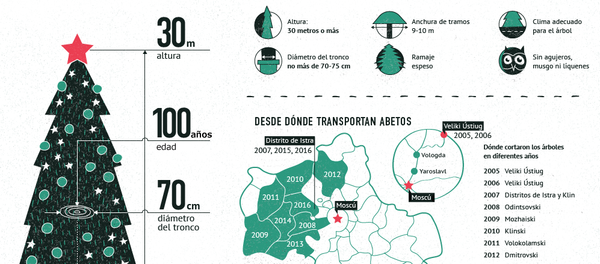 Todos los secretos sobre el árbol de Navidad gigante del Kremlin Todos los secretos sobre el árbol de Navidad gigante del Kremlin - Sputnik Mundo