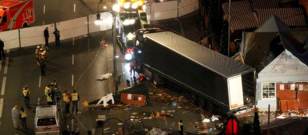 Lugar del atentado en Berlín - Sputnik Mundo