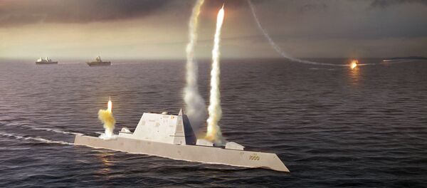 Artistic Rendering of the USS Zumwalt class destroyer DDG 1000 - Sputnik Mundo