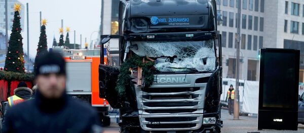 El lugar del atentado en Berlín, Alemania - Sputnik Mundo