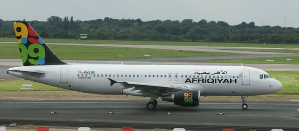 Airbus A320-214 (reg. 5A-ONB) of Afriqiyah Airways seen in Duesseldorf (EDDL/DUS) in September 2008. - Sputnik Mundo
