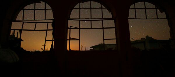 Edificio destruido en la provincia siria de Idlib Edificio destruido en la provincia siria de Idlib - Sputnik Mundo