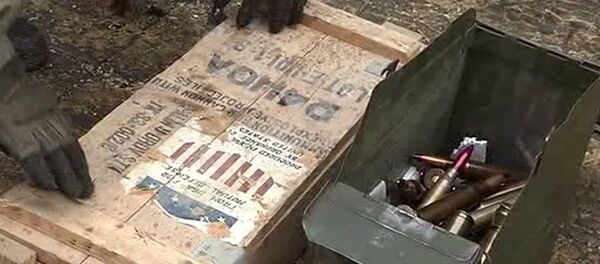 Zapadores rusos hallan un escondrijo de armas de producción estadounidense y europea - Sputnik Mundo