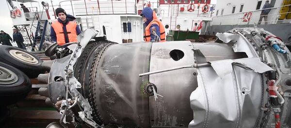 Поисковые работы в районе крушения ТУ-154 Минобороны РФ - Sputnik Mundo