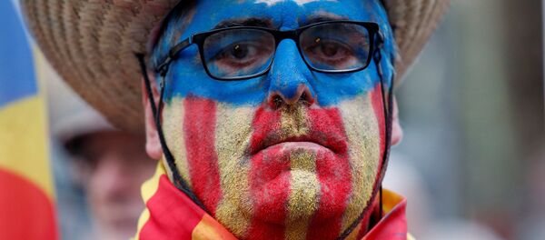 El partidario de la independencia de Cataluña - Sputnik Mundo