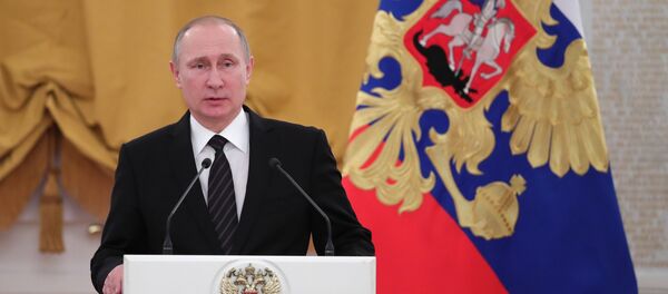 Президент РФ В. Путин выступил на торжественном приёме в Кремле - Sputnik Mundo