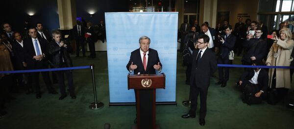 António Guterres, secretario general electo de la ONU António Guterres, secretario general electo de la ONU - Sputnik Mundo