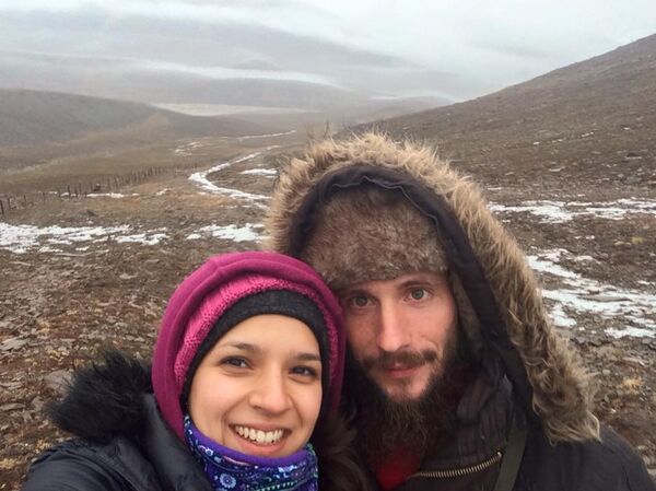 Sasha y Gabriela en Spitsbergen - Sputnik Mundo