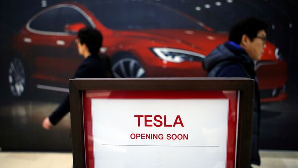 La futura tienda de Tesla Motors en Hanam, Corea del Sur La futura tienda de Tesla Motors en Hanam, Corea del Sur - Sputnik Mundo