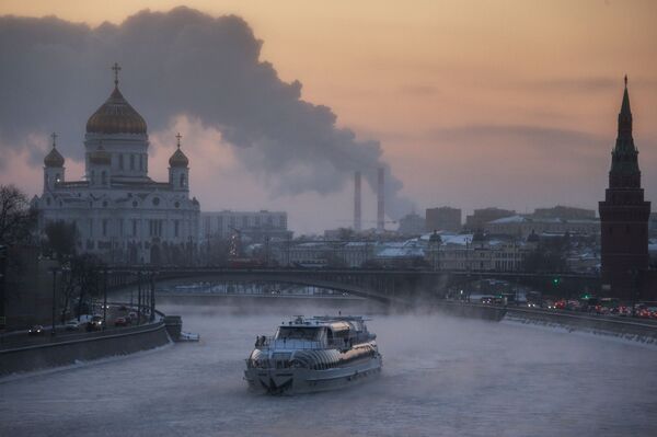 Frío extremo en Moscú - Sputnik Mundo
