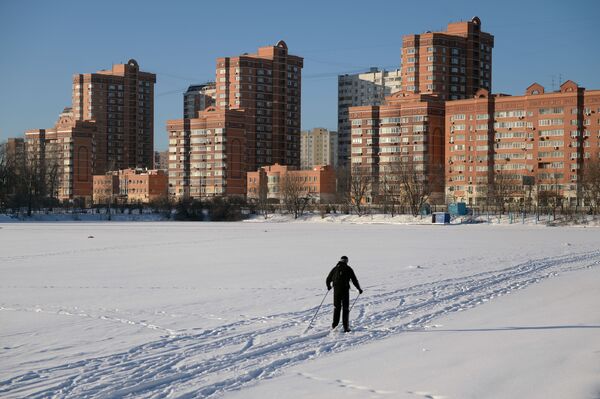 Frío extremo en Moscú - Sputnik Mundo