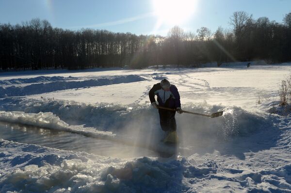 Frío extremo en Moscú - Sputnik Mundo