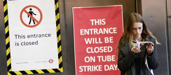 Una huelga del personal del metro de Londres Una huelga del personal del metro de Londres - Sputnik Mundo